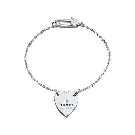 gucci heart bracelet sale|heart bracelet with Gucci trademark.